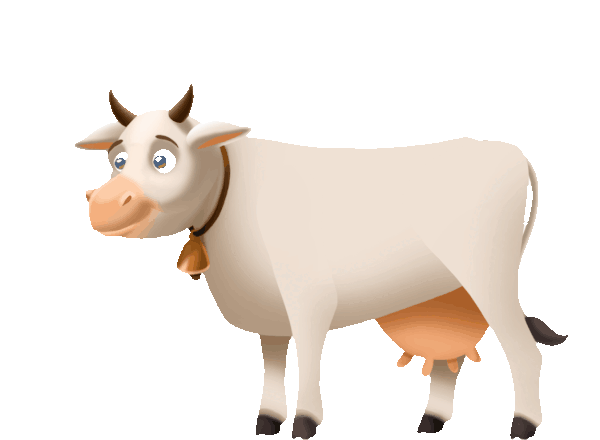 Animated cow β Aman Cattle Feed